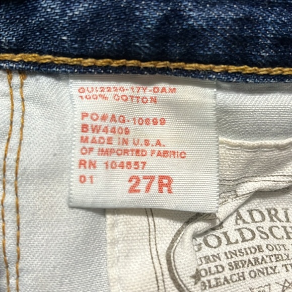 AG Adriano Goldschmied Vintage Denim Box Skirt - 17Y Destroyed - 27R - Picture 5 of 5